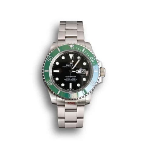 rolex submariner berbingkai cincin hijau